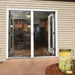 GeniusĀ® COOL Retractable Screen Door For Double Door