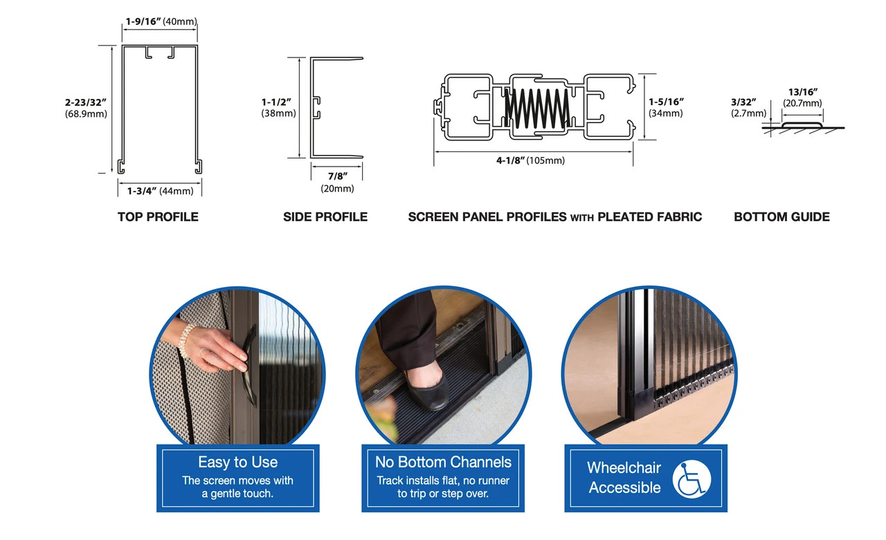 Sheer Classic 6-Panel Retractable Screen - Image 3